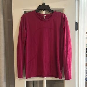 Lululemon Athletica Align Raspberry Pink Long Sleeve Tee. Size 8